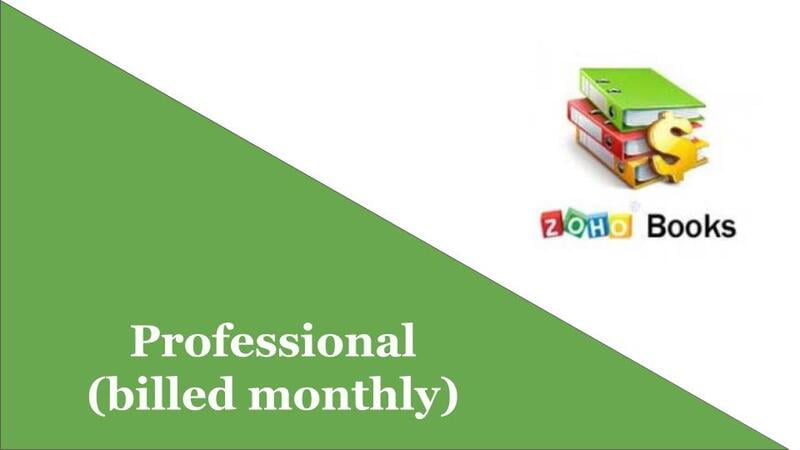 Zoho Books Profesional (billed monthly)